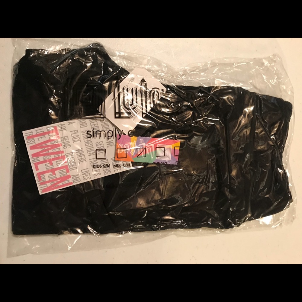 LLR Tween Leggings Solid BLACK LuLaRoe BNWT